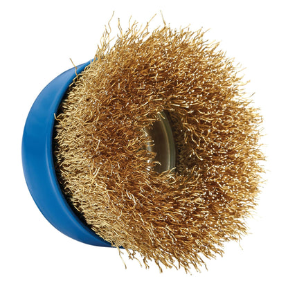 Draper 41444 Brassed Steel Crimped Wire Cup Brush 75mm M14 Draper