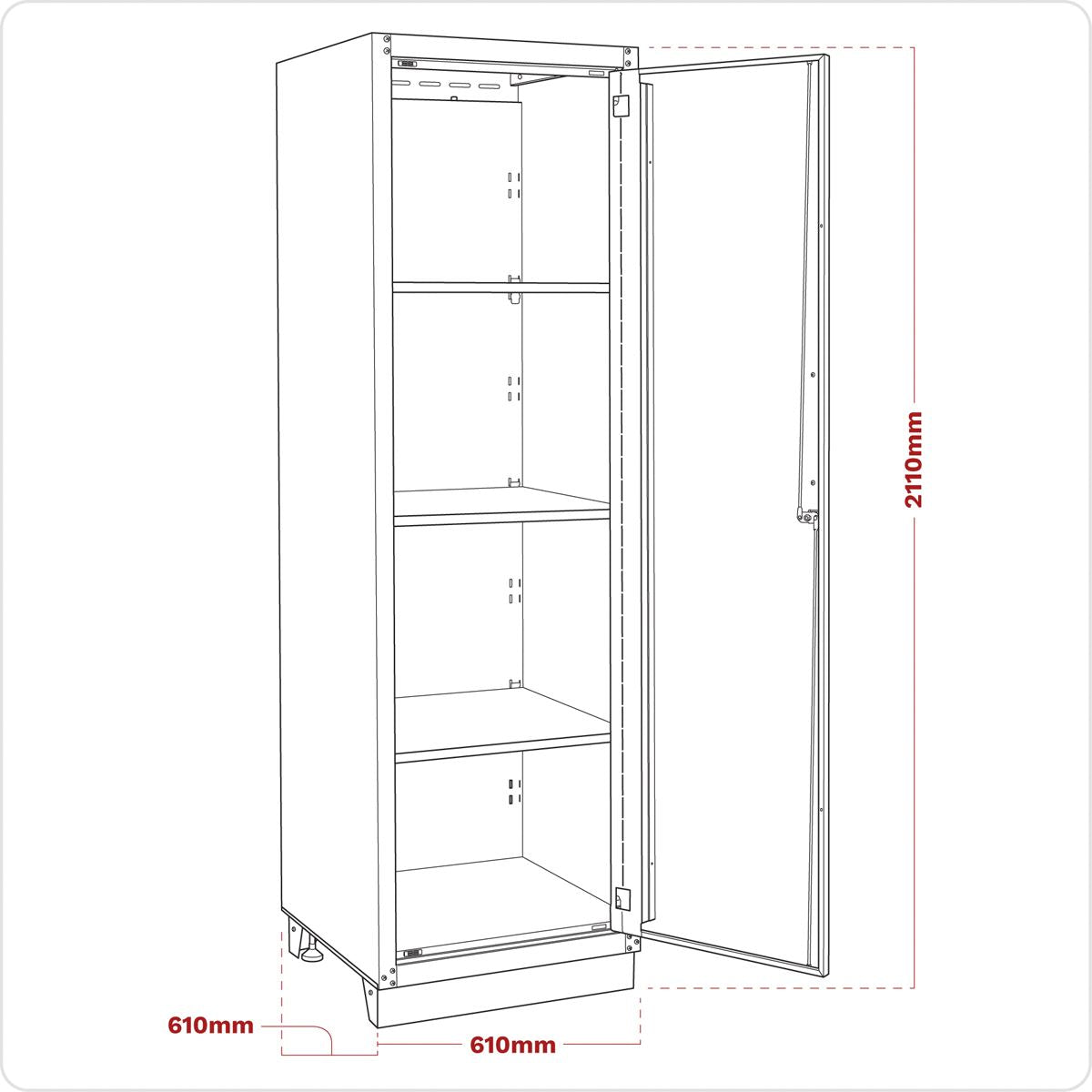 Sealey APMS21 Modular Full Height Floor Cabinet 2110mm - Heavy-Duty Sealey