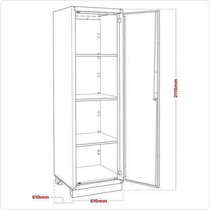 Sealey APMS21 Modular Full Height Floor Cabinet 2110mm - Heavy-Duty Sealey