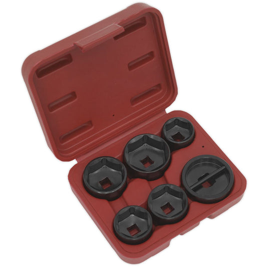 Sealey VS7103 Oil Filter Cap Wrench Set 6pc Sealey