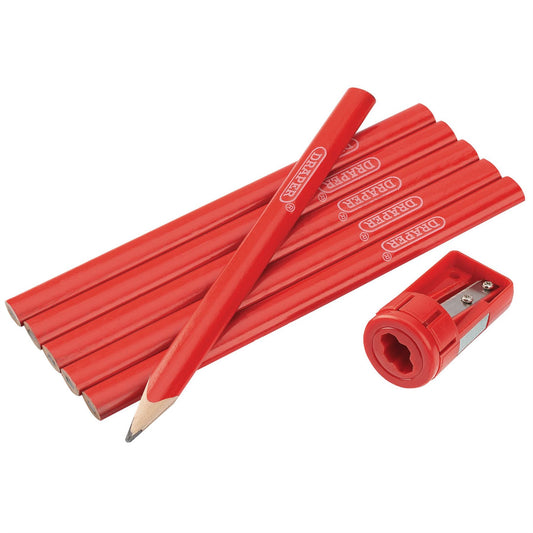 Draper 50990 Carpenters Pencil and Sharpener Set Draper