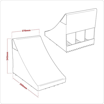 Sealey WC18 Heavy-Duty Steel Wheel Chock - Single Sealey