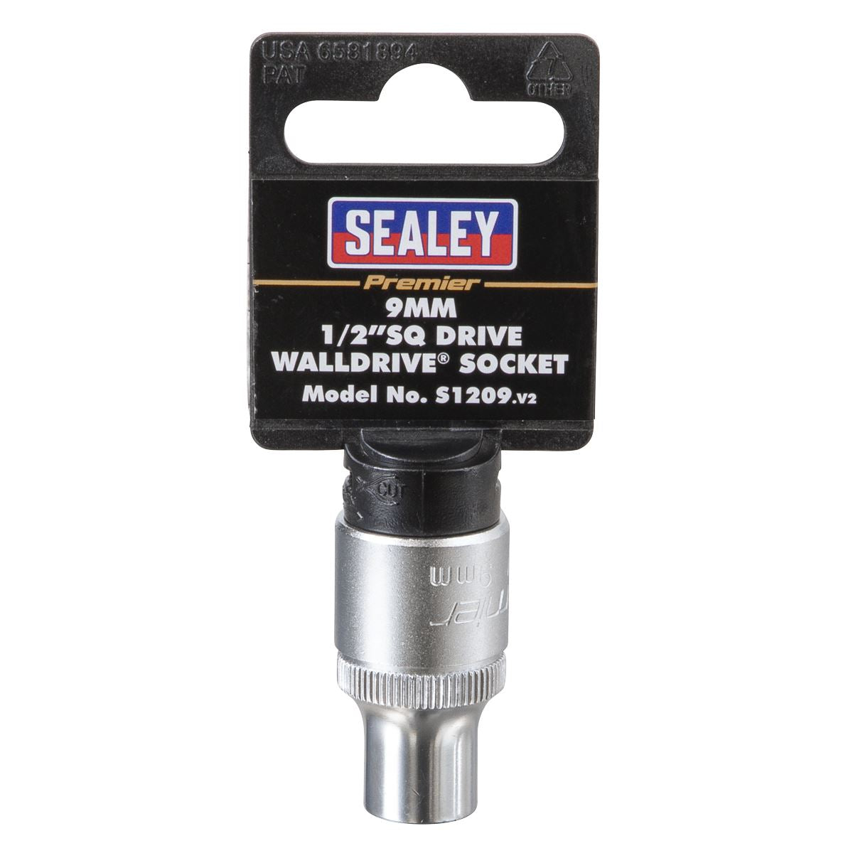 Sealey S1209 WallDrive® Socket 9mm 1/2"Sq Drive Sealey