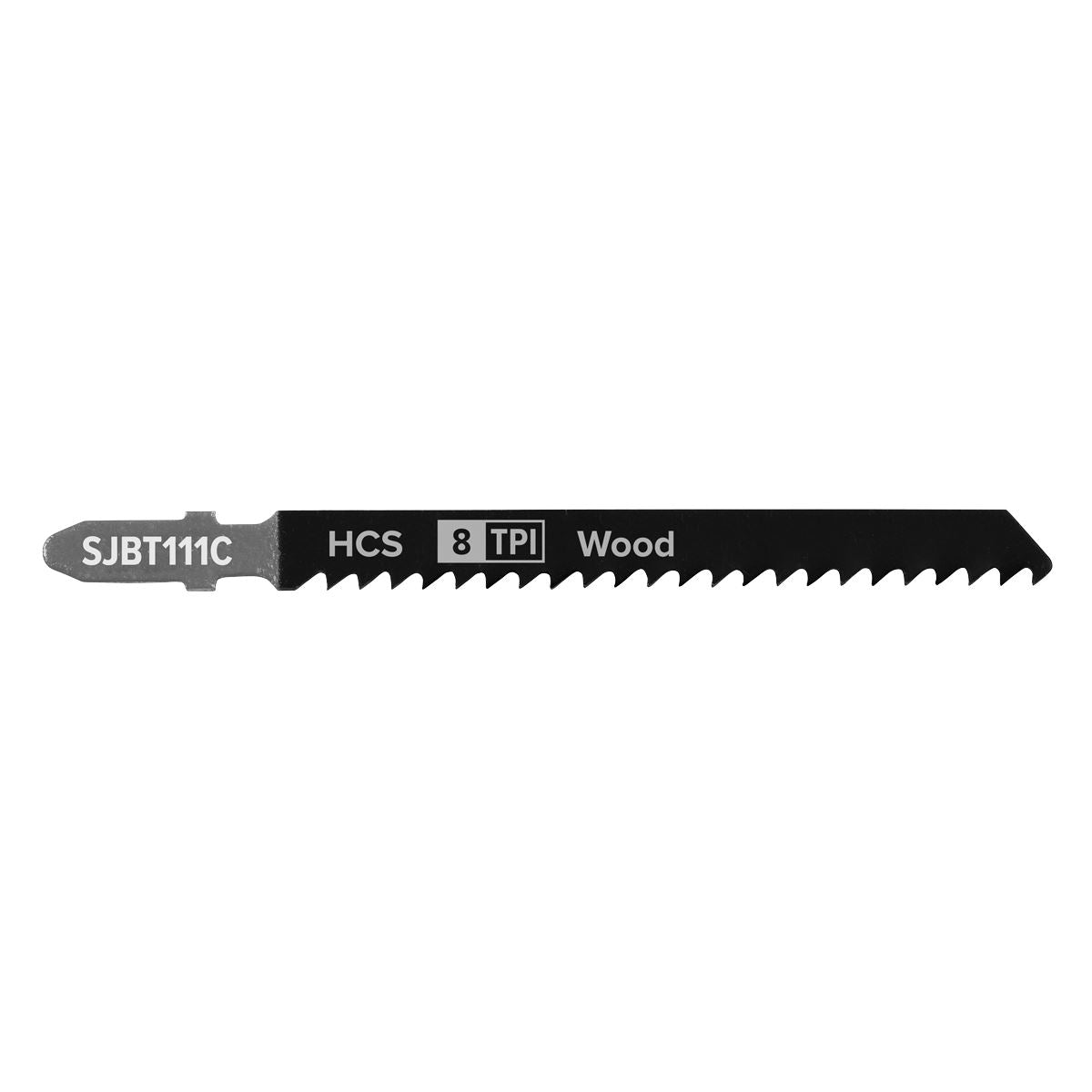 Sealey SJBT111C Jigsaw Blade General Wood 100mm 8tpi - Pack of 5 Sealey