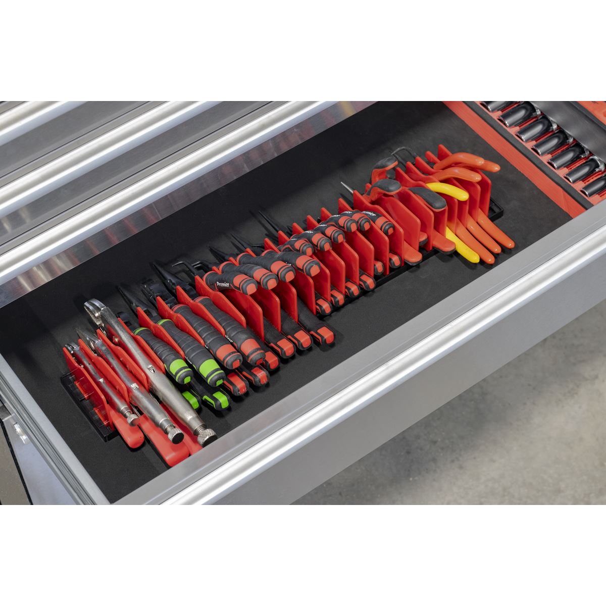 Sealey PR03 Pliers Rack 520mm Sealey