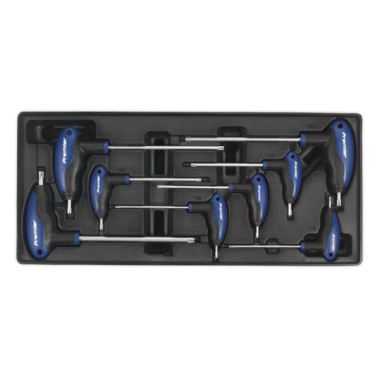 Sealey TBT05 Tool Tray with T-Handle TRX-Star* Key Set 8pc Sealey