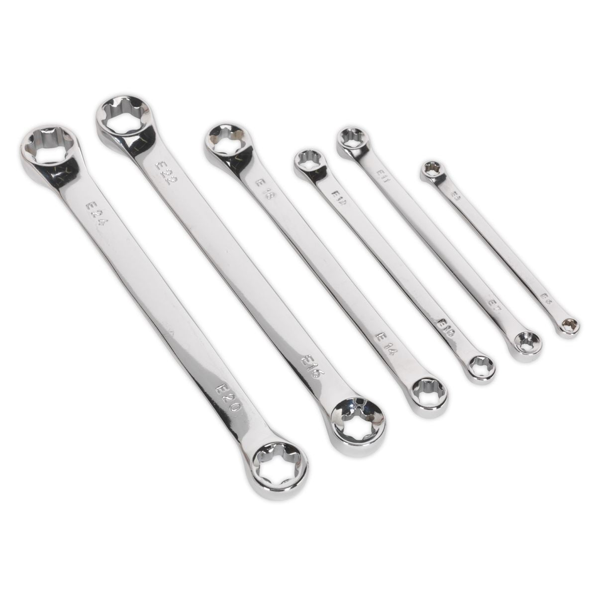 Siegen S01107 TRX-Star* Double End Spanner Set 6pc Siegen