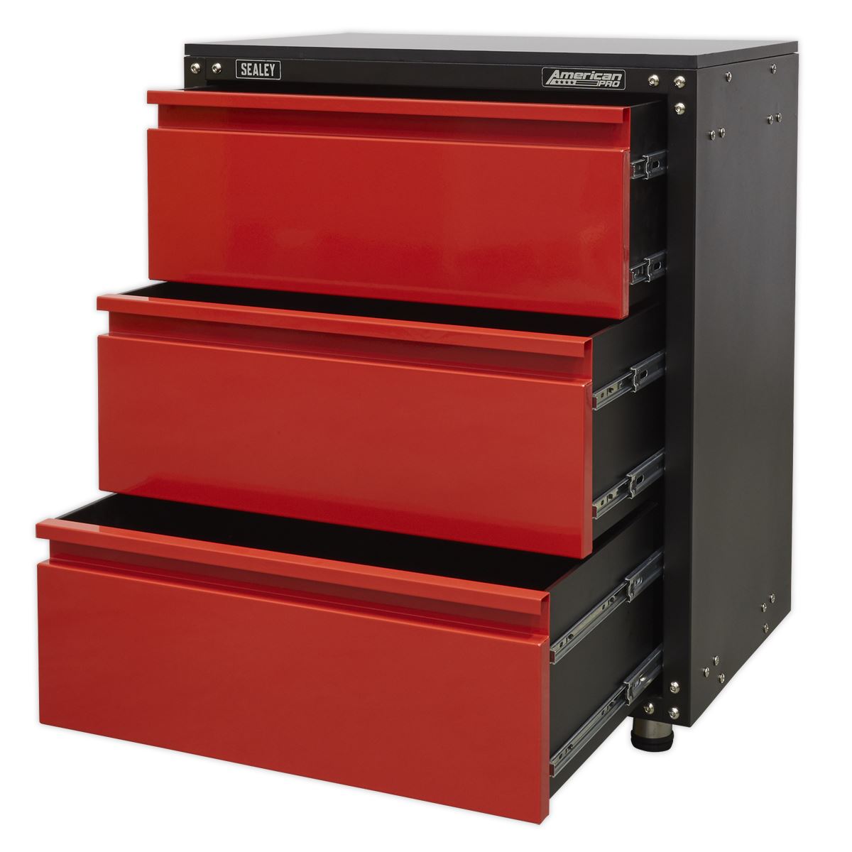 Sealey APMS82 Modular 3 Drawer Cabinet with Worktop 665mm Sealey