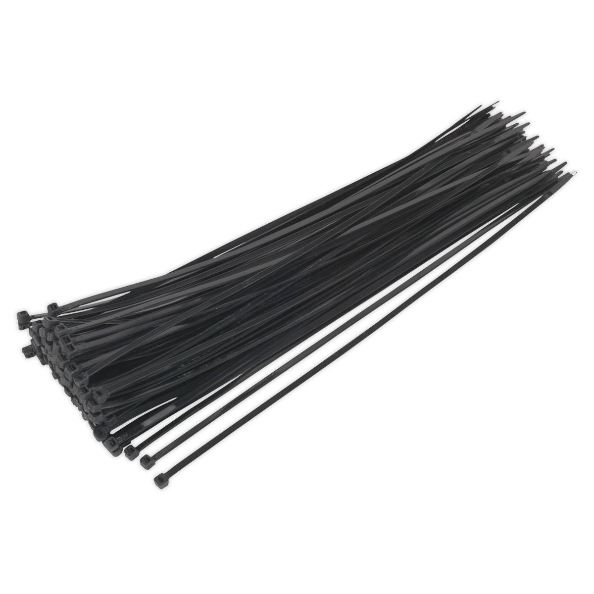 Sealey CT38048P100 Cable Tie 380 x 4.8mm Black Pack of 100 Sealey