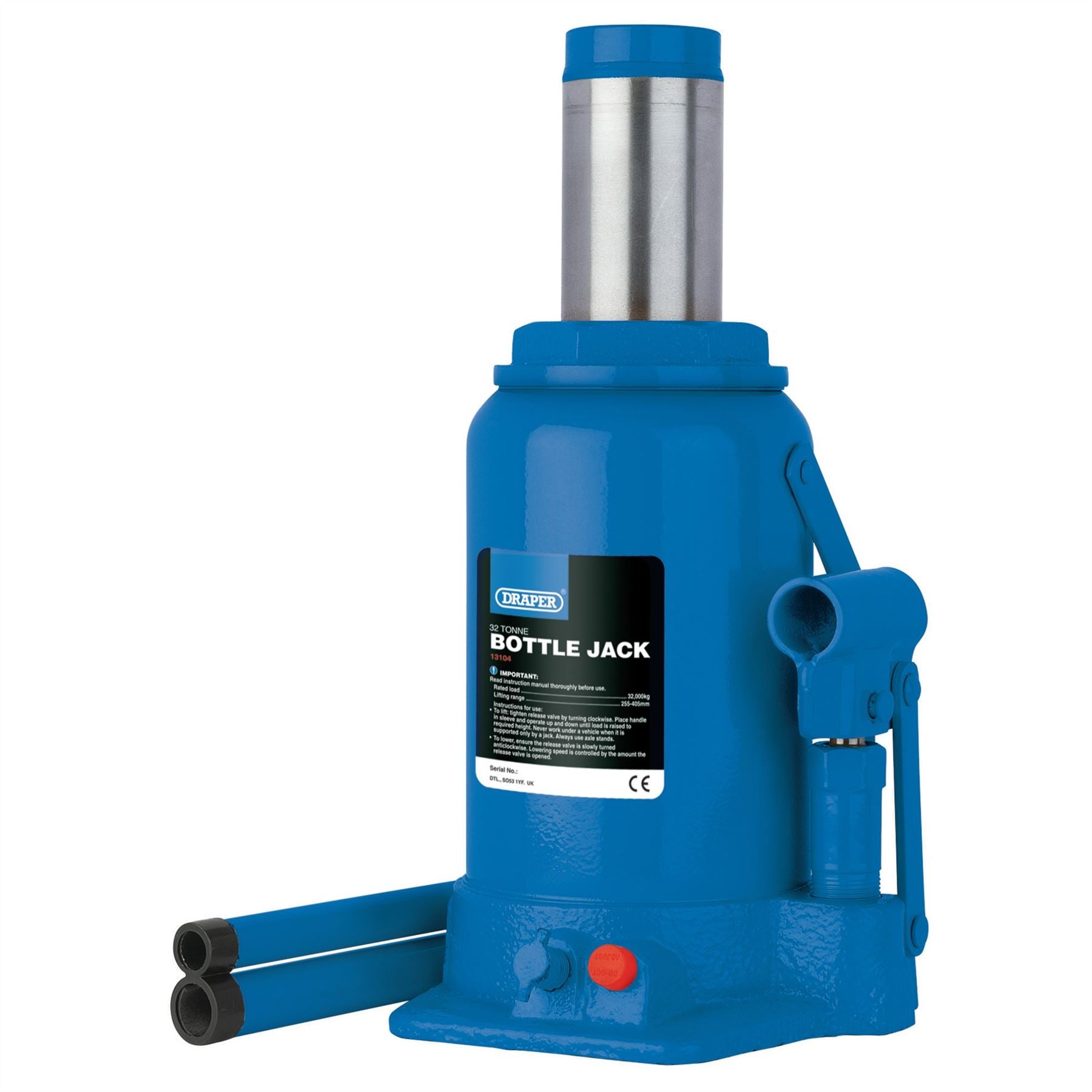 Draper 13104 Hydraulic Bottle Jack 32 Tonne Draper