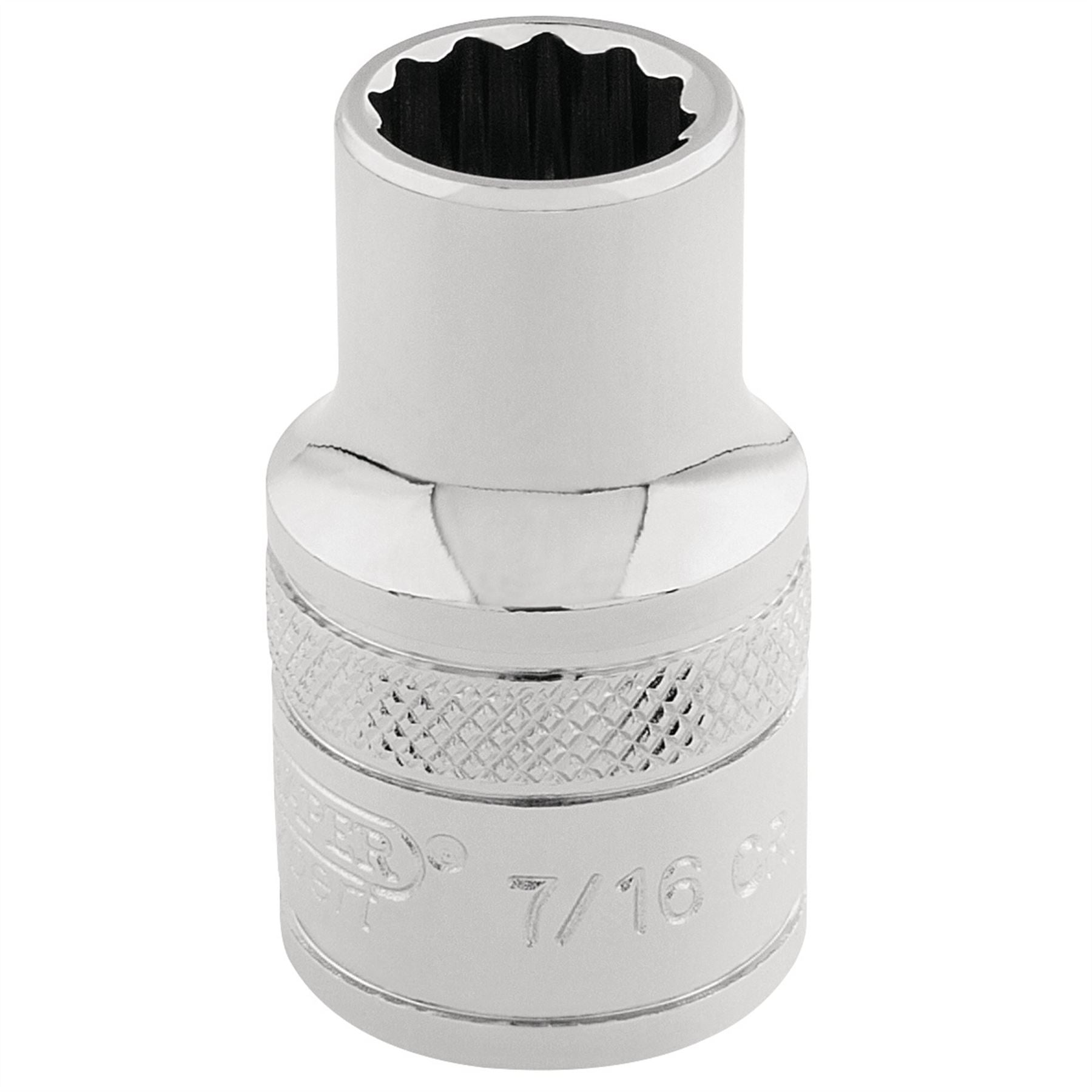Draper 49018 HI-TORQ® 12 Point Socket 3/8" Sq. Dr. 7/16" Draper