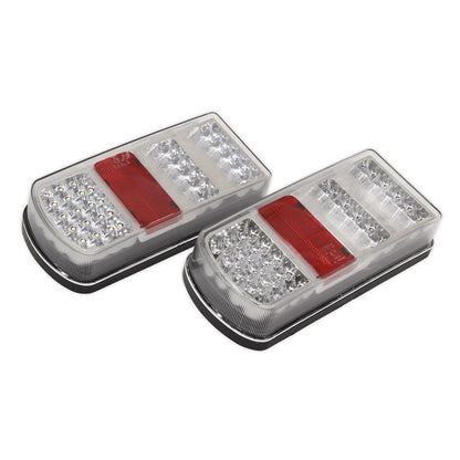 Sealey TB19LED Rear Rectangle Lamp Cluster (Pair) SMD LED 12V Sealey