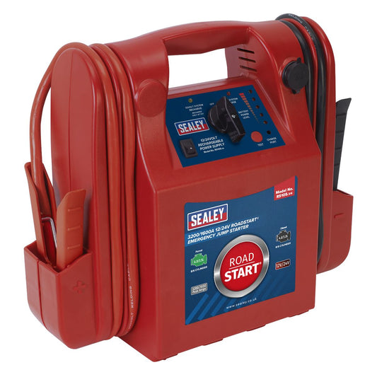 Sealey RS105 RoadStart® Emergency Jump Starter 12/24V 3200/1600 Peak Amps Sealey
