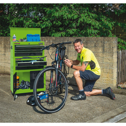 Draper 19566 Combined Roller Cabinet and Tool Chest 6 Drawer 24" Green Draper