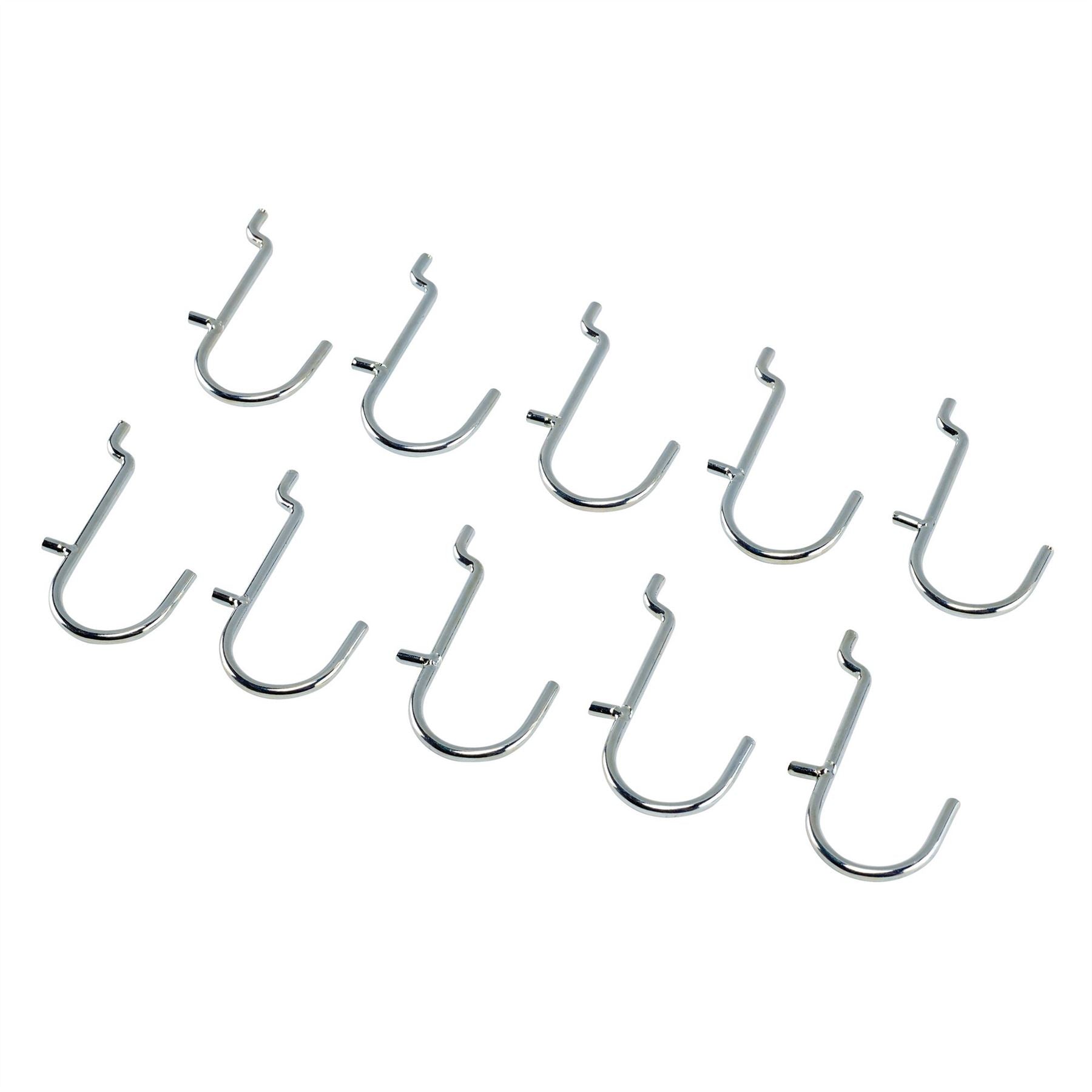 Draper 10218 Metal J-Hooks for Back Panel/Pegboard Pack of 10 Draper