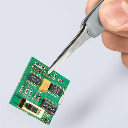 Knipex 13195 92 21 11 ESD Precision Tweezers with rubber handles ESD 123mm Draper