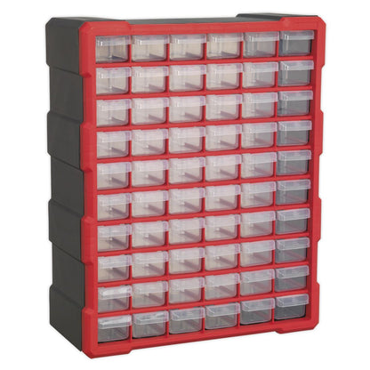 Sealey APDC60R Cabinet Box 60 Drawer - Red/Black Sealey