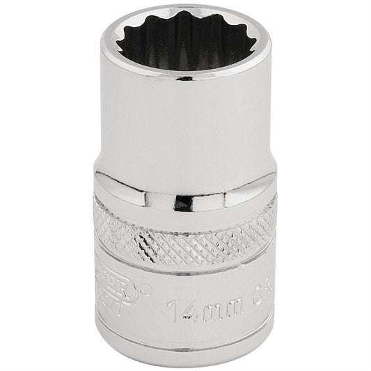 Draper 33125 HI-TORQ® 12 Point Socket 1/2" Sq. Dr. 14mm Draper