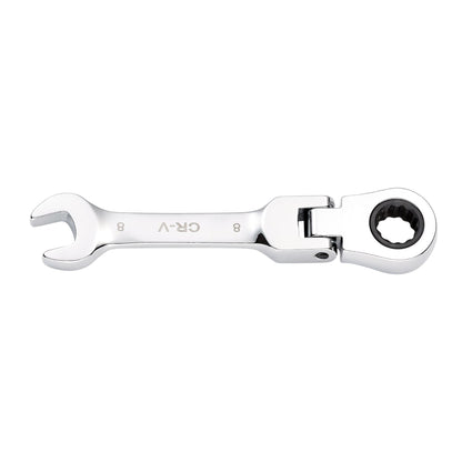 Draper 27949 HI-TORQ® Metric Stubby Flexible Head Ratchet Combination Spanner 8mm Draper