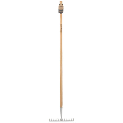 Draper 99015 Heritage Stainless Steel Garden Rake with Ash Handle Draper