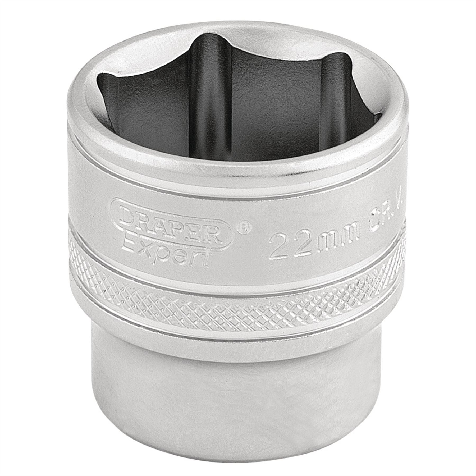 Draper 16547 6 Point Metric Socket 3/8" Sq. Dr. 22mm Draper