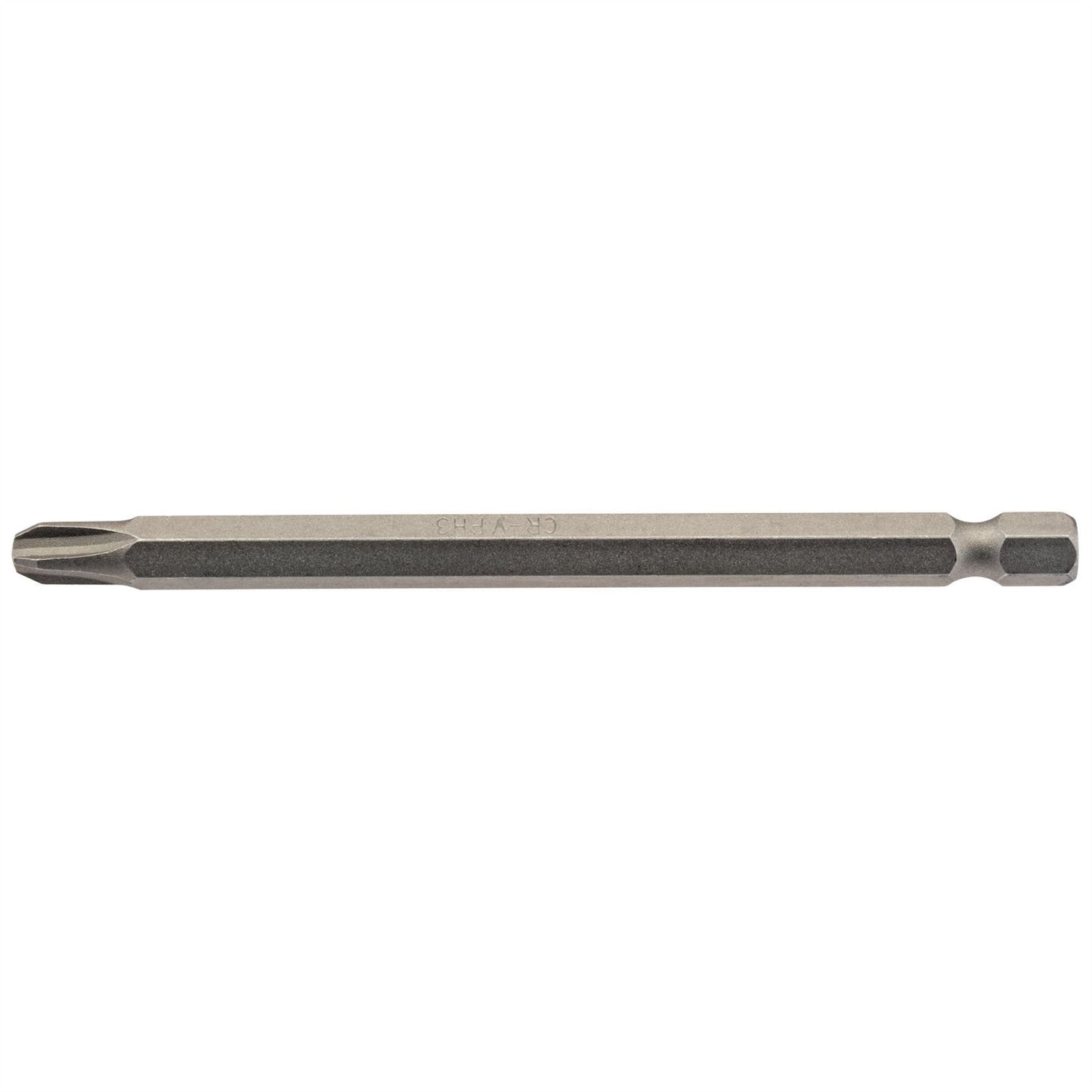 Draper 64366 Cross Slot Insert Bit 1/4" Hex 100mm Long No.3 Pack of 1 Draper