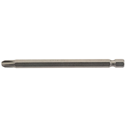 Draper 64366 Cross Slot Insert Bit 1/4" Hex 100mm Long No.3 Pack of 1 Draper