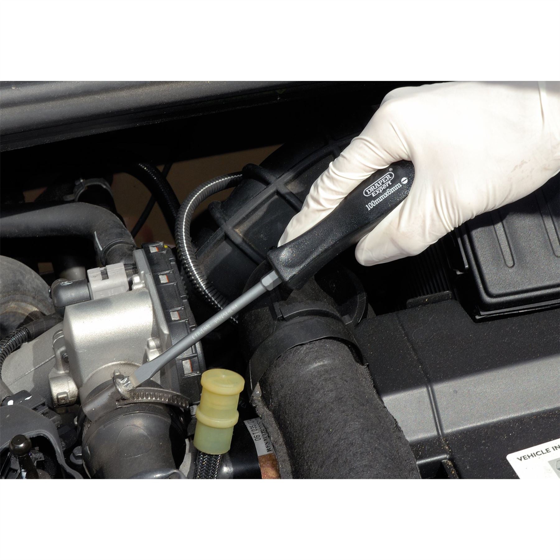 Draper 19529 Plain Slot Mechanics Screwdriver 6 x 100mm Draper