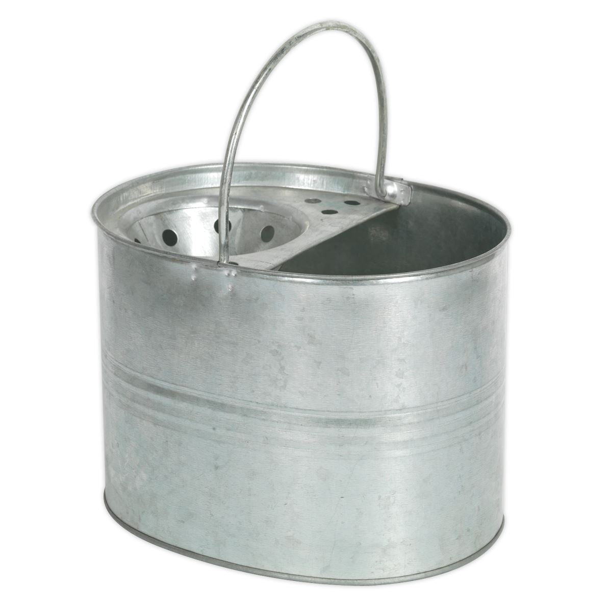 Sealey BM08 Mop Bucket 13L - Galvanized Sealey