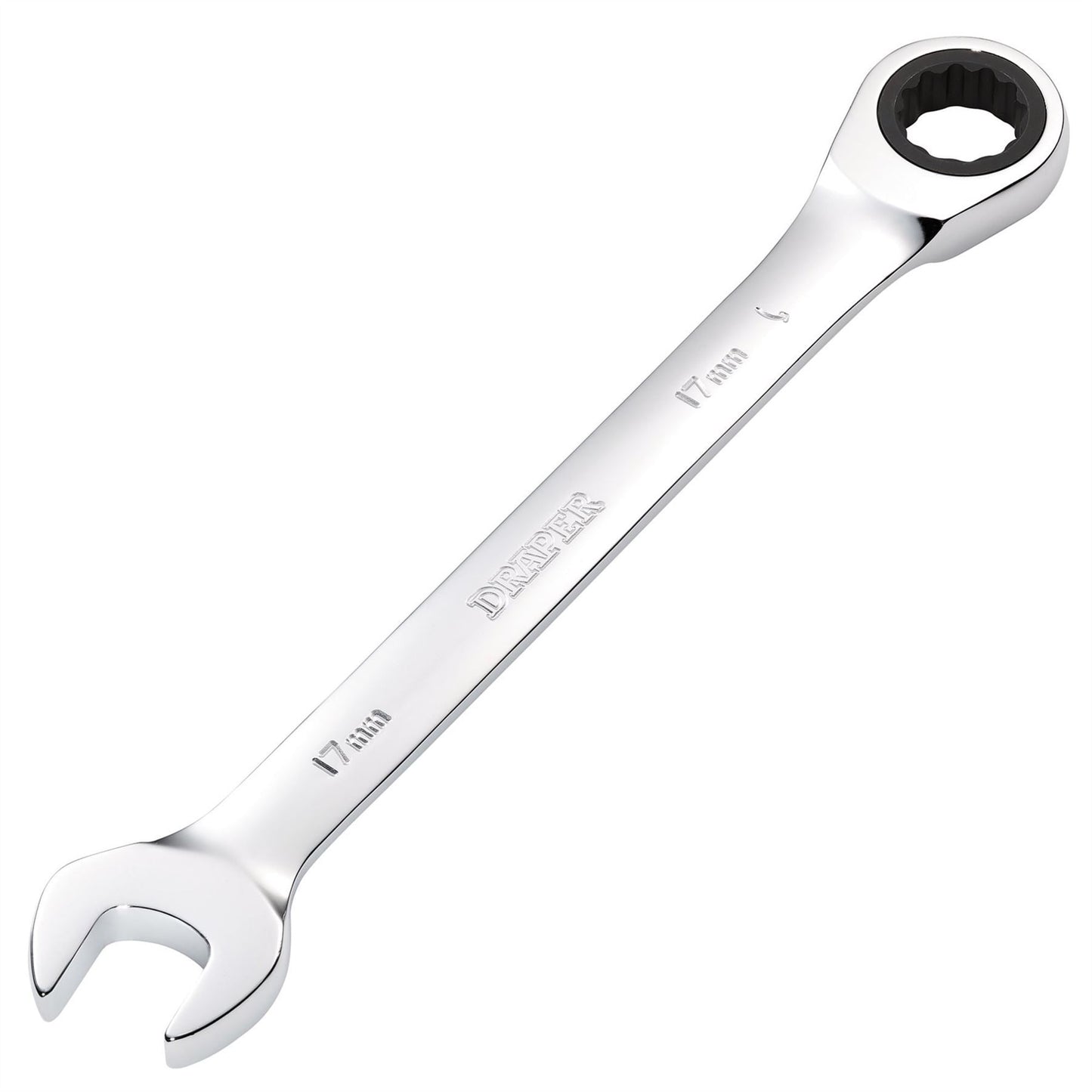 Draper 31014 Metric Ratcheting Combination Spanner 17mm Draper