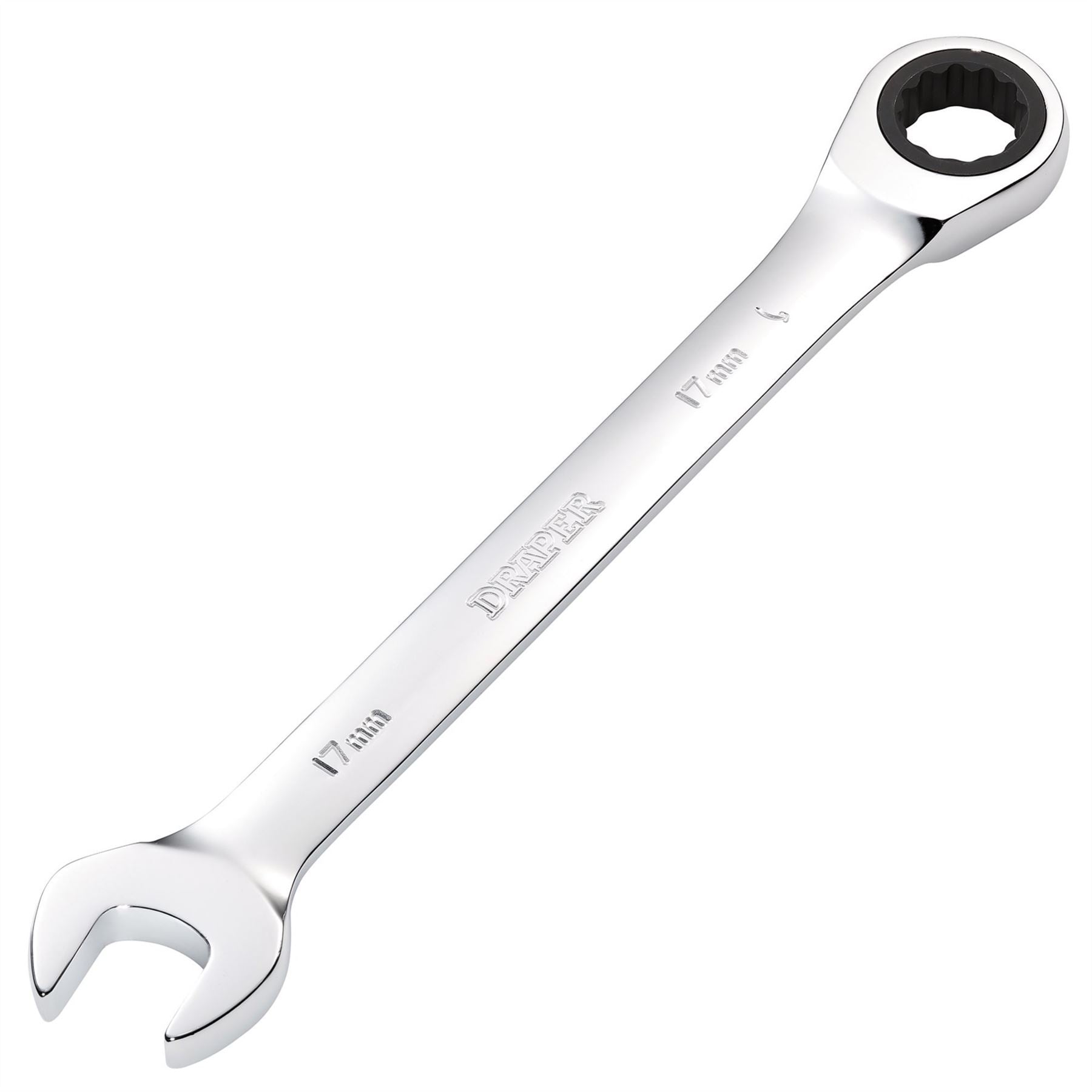Draper 31014 Metric Ratcheting Combination Spanner 17mm Draper