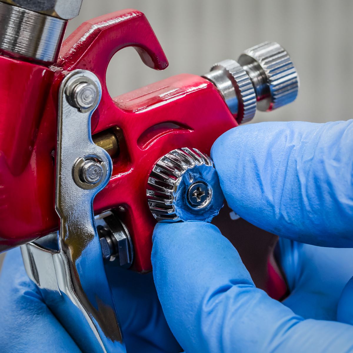 Sealey HVLP731 HVLP Gravity Feed Touch-Up Spray Gun - 0.8mm Set-Up Sealey