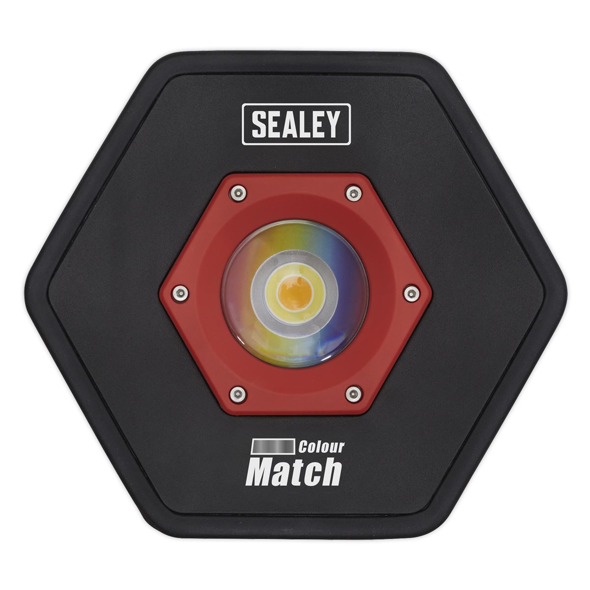 Sealey LED068 Rechargeable Floodlight 20W COB LED Lithium-ion - Colour Match CRI 96 Sealey