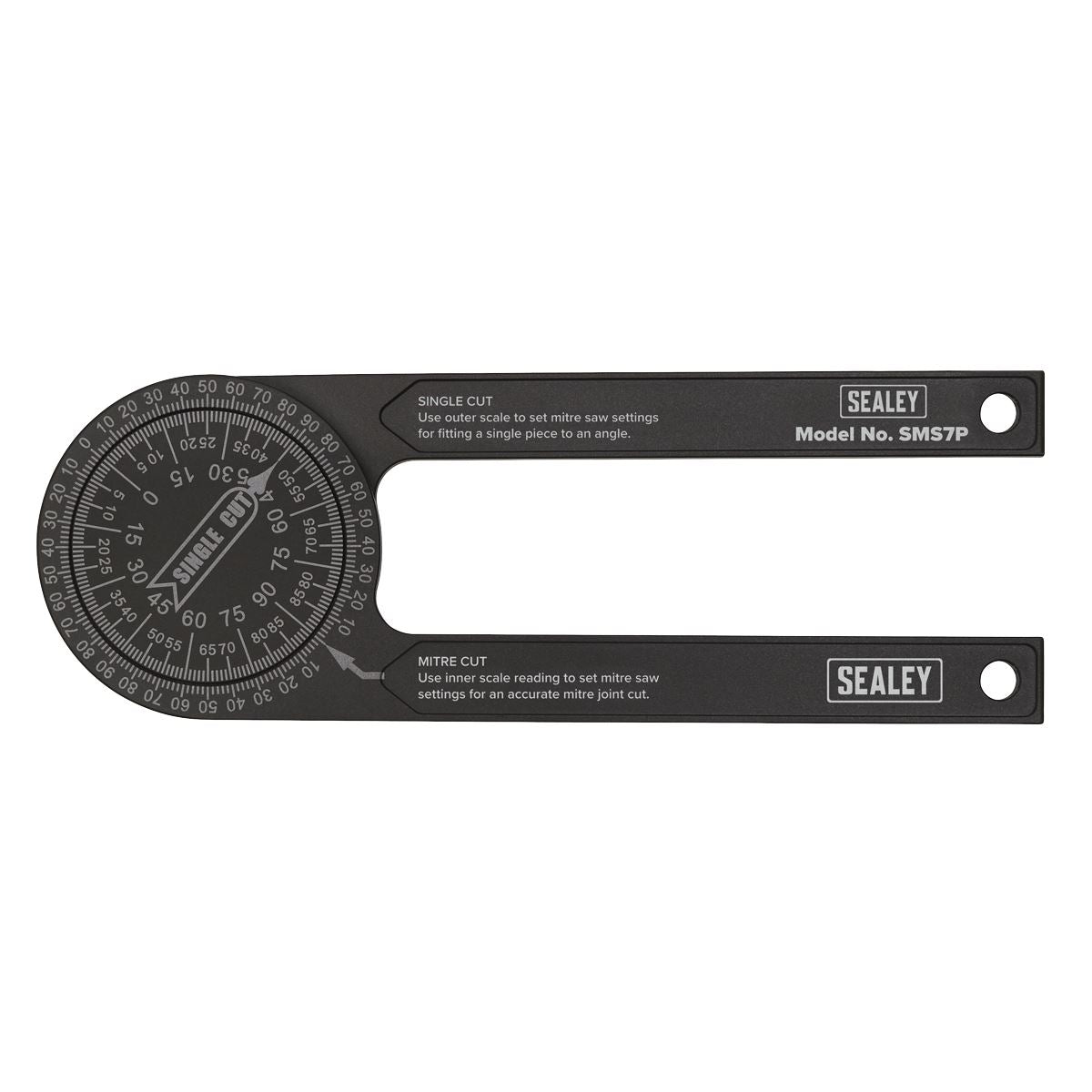 Sealey SMS7P Mitre Saw Protractor - Aluminium Sealey