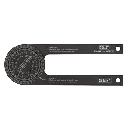 Sealey SMS7P Mitre Saw Protractor - Aluminium Sealey