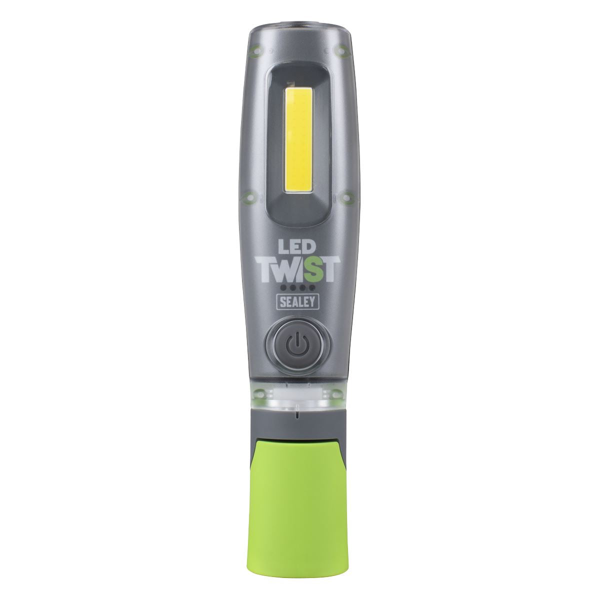 Sealey LED1001G LED Twist Rechargeable Inspection Light 8W COB & 1W SMD Sealey