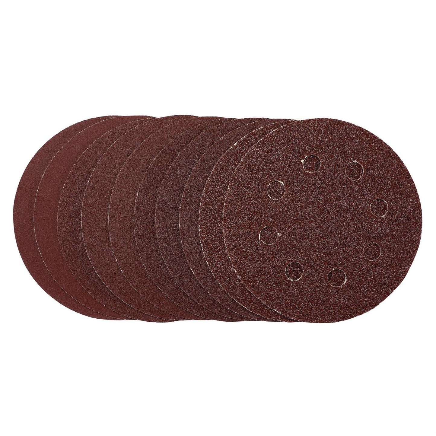 Draper 53510 Sanding Discs 115mm Hook & Loop Assorted Grit Pack of 10 Draper