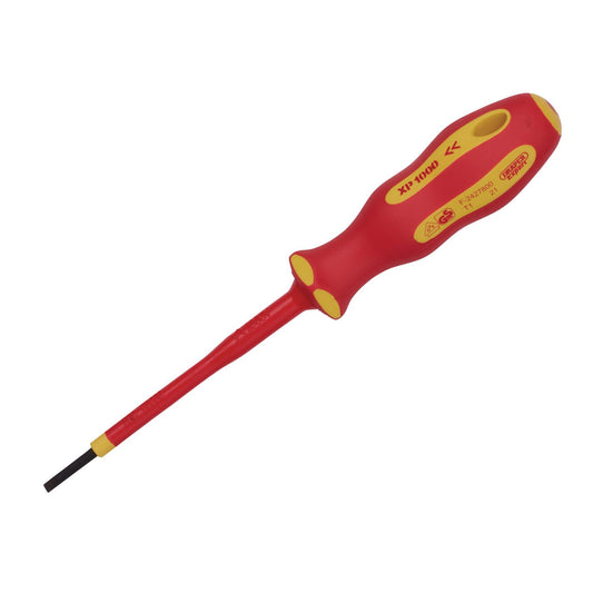 Draper 64367 XP1000® VDE Plain Slot Screwdriver 2.5 x 75mm Draper