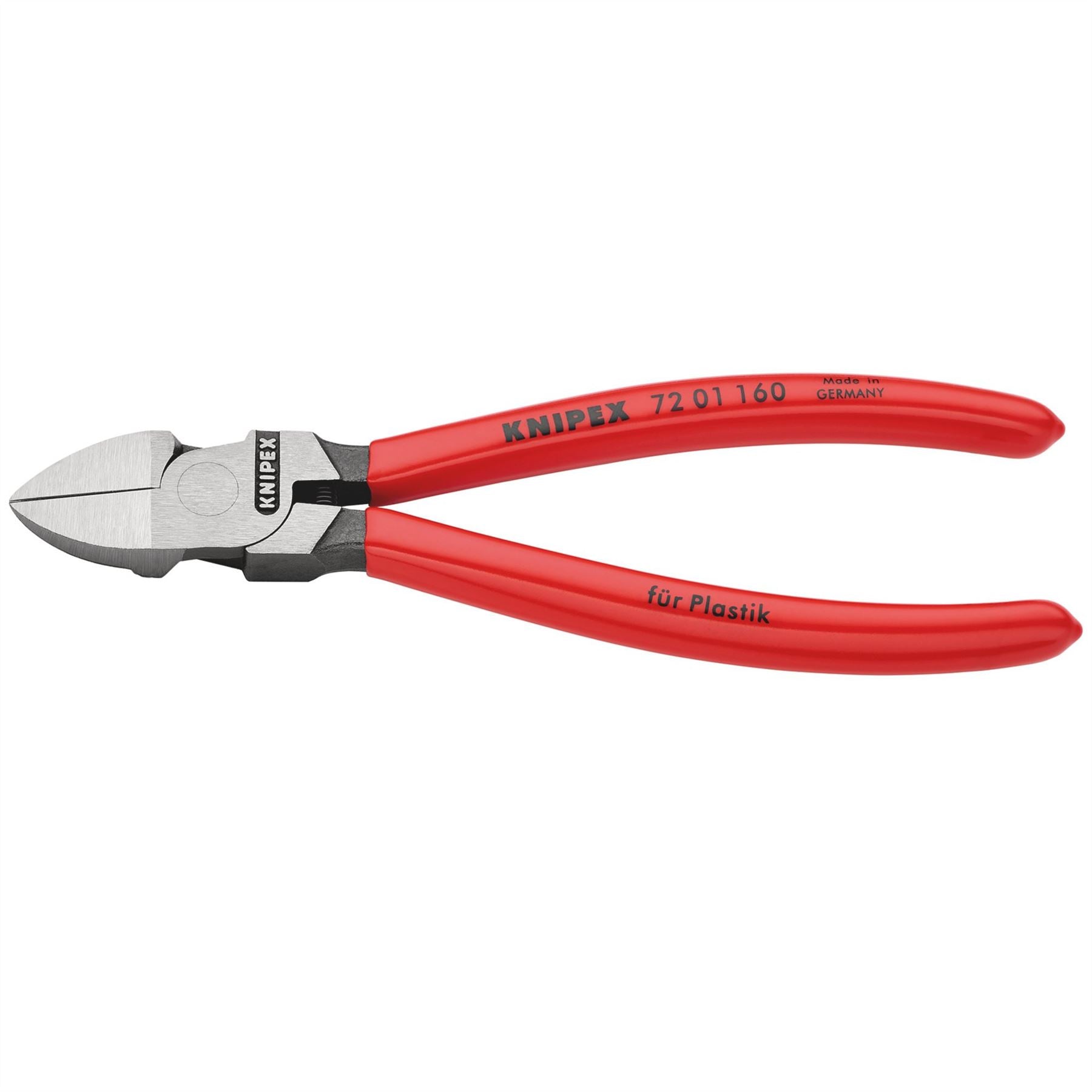 Knipex 34181 72 01 160 Diagonal Cutters for plastics plastic coated 160mm Knipex