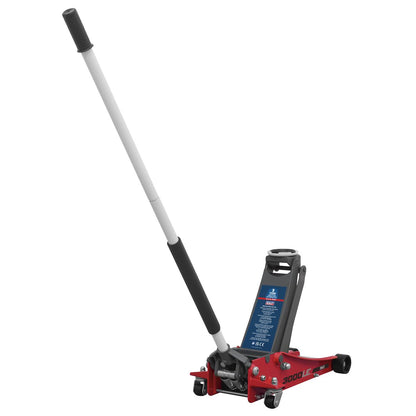 Sealey 3000LE Low Profile Trolley Jack with Rocket Lift 3 Tonne - Red Sealey
