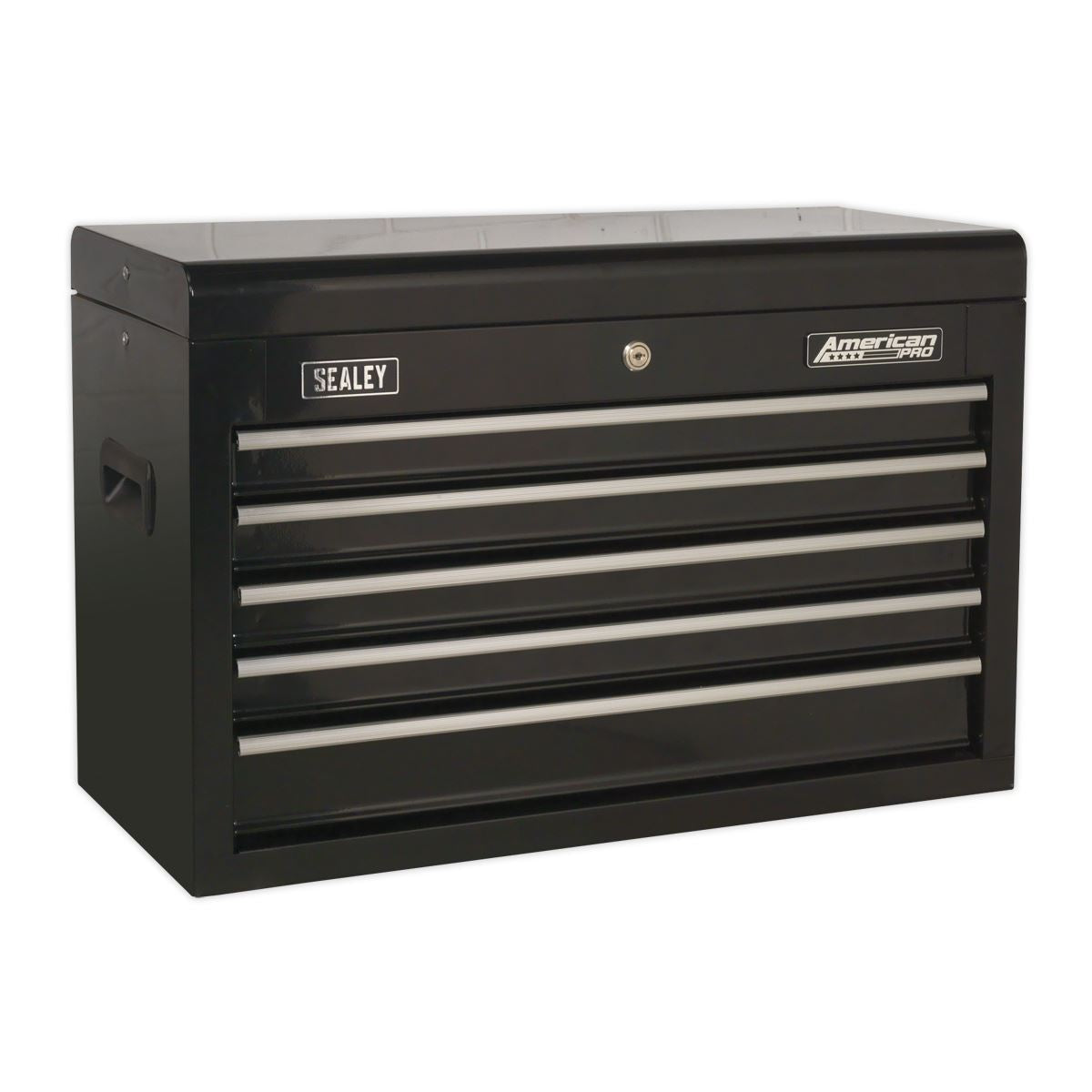 Sealey AP225B Topchest 5 Drawer with Ball-Bearing Slides - Black Sealey