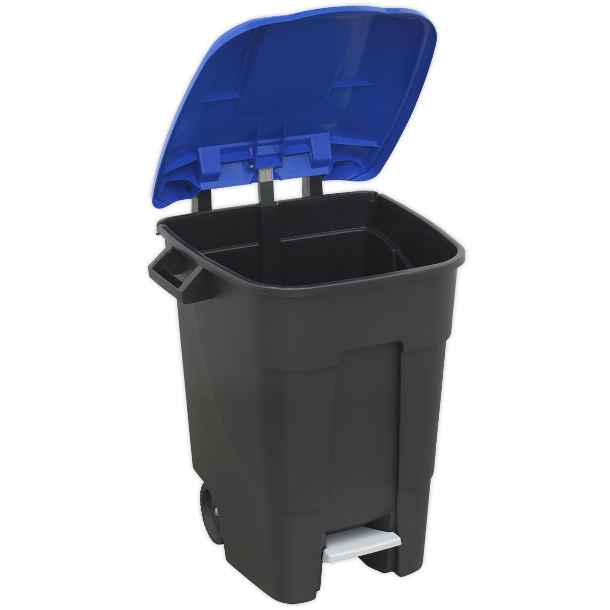 Sealey BM100PB Refuse/Wheelie Bin with Foot Pedal 100L - Blue Sealey