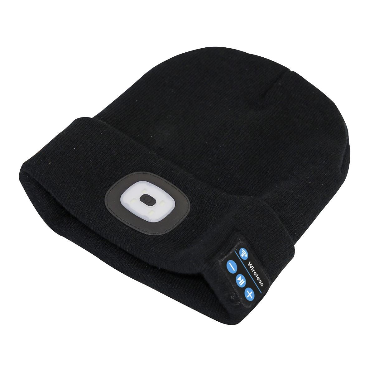 Sealey LED185W Beanie Hat 1W SMD LED USB Rechargeable with Wireless Headphones Sealey
