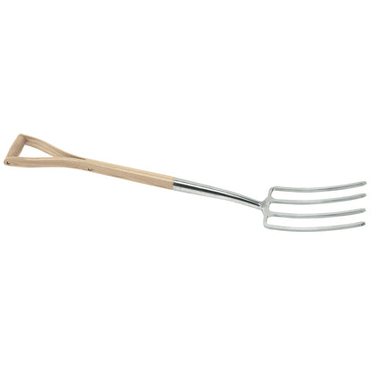 Draper 99013 Heritage Stainless Steel Digging Fork with Ash Handle Draper