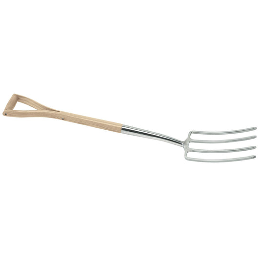 Draper 99013 Heritage Stainless Steel Digging Fork with Ash Handle Draper