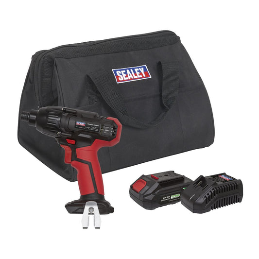 Sealey CP20VIDKIT1 Impact Driver Kit 1/4" Hex Drive 20V 2Ah SV20 Series Sealey