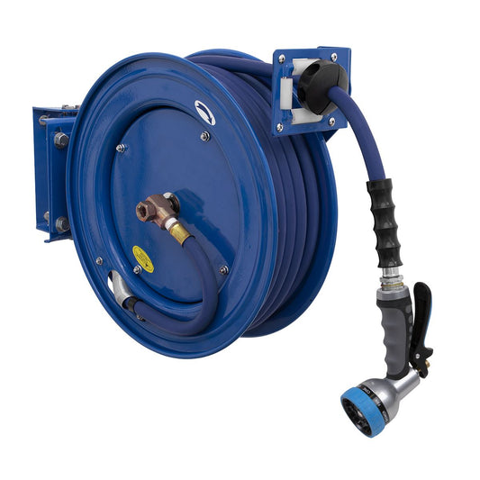 Sealey WHR1512 Heavy-Duty Retractable Water Hose Reel 15m Ø13mm ID Rubber Hose Sealey
