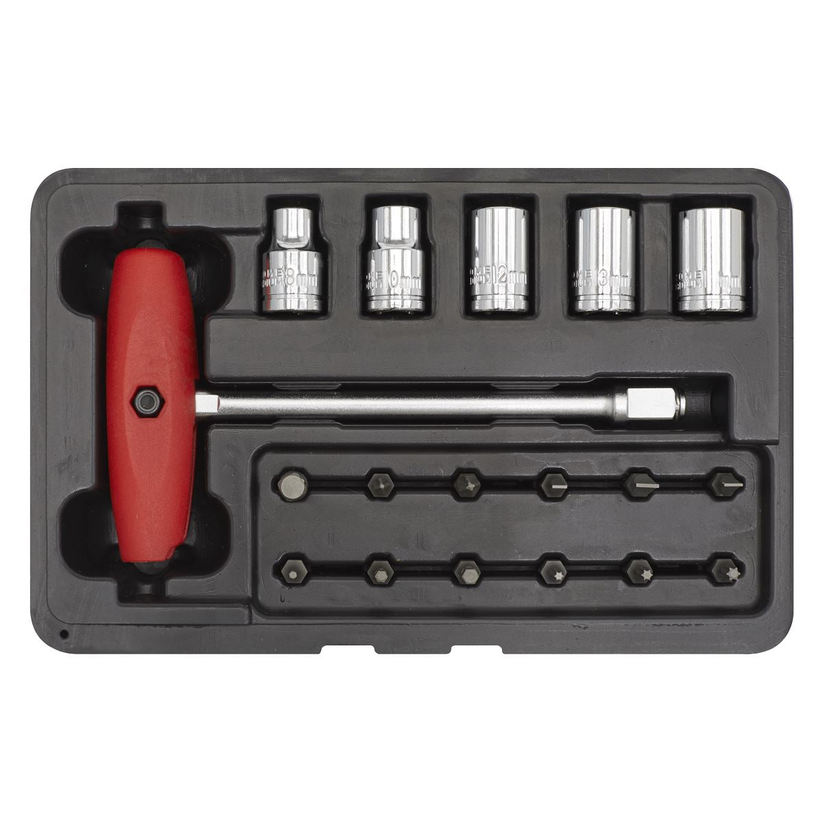 Sealey SMC31 Socket & JIS Bit Set 18pc Sealey
