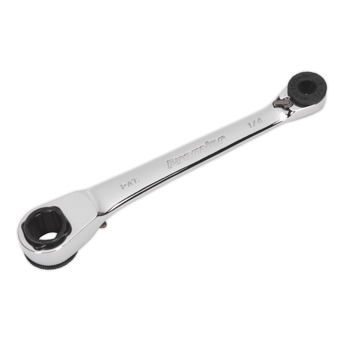 Sealey AK6968 Ratchet Spanner Reversible 1/4"Hex x 10mm Hex Sealey