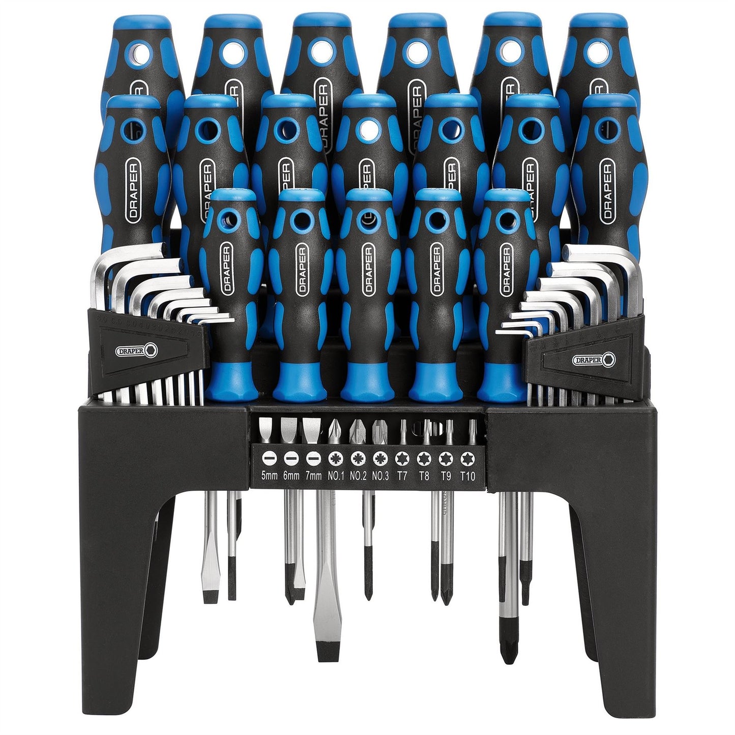 Draper 81294 Soft Grip Screwdriver Hex. Key and Bit Set 44 Piece Draper